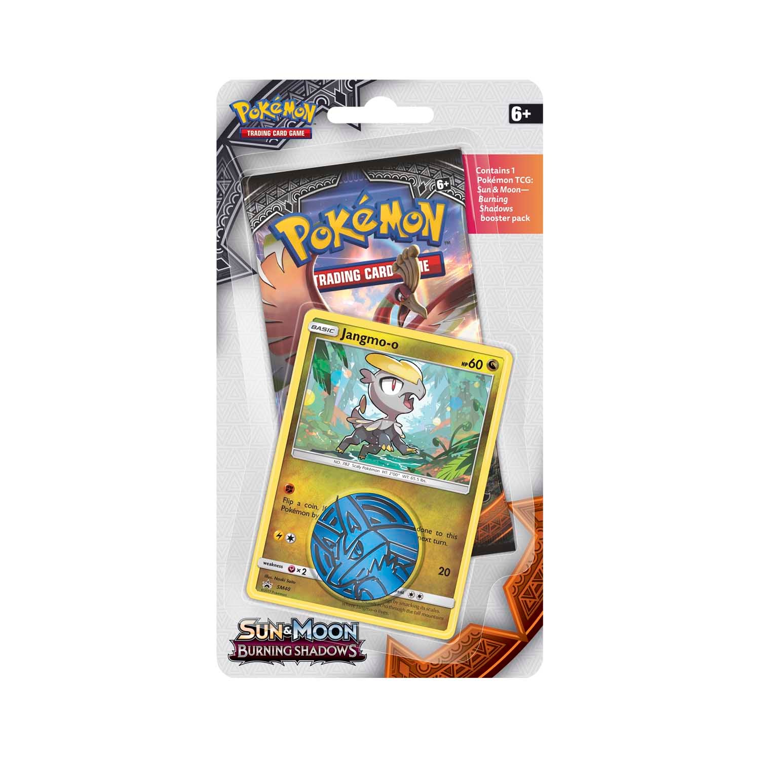 Sun & Moon: Burning Shadows - Single Pack Blister (Jangmo-o) | GrognardGamesBatavia