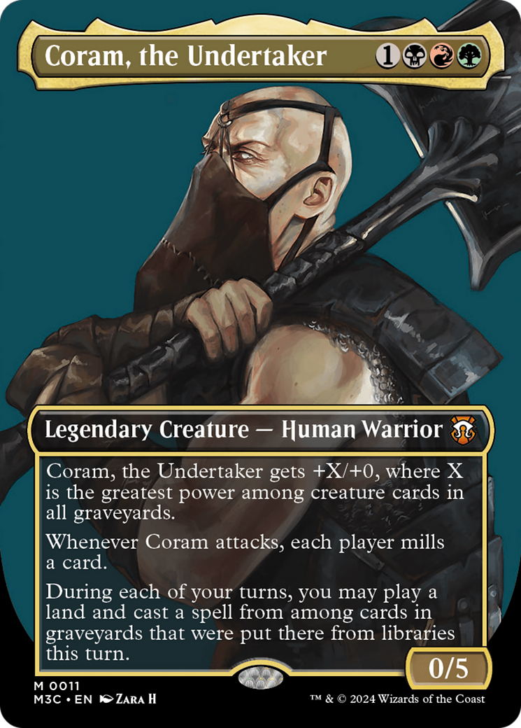 Coram, the Undertaker (Borderless) [Modern Horizons 3 Commander] | GrognardGamesBatavia