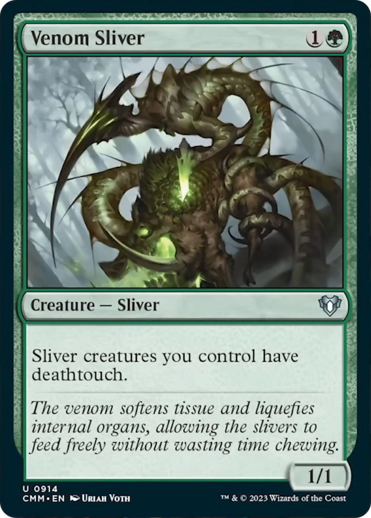 Venom Sliver [Commander Masters] | GrognardGamesBatavia