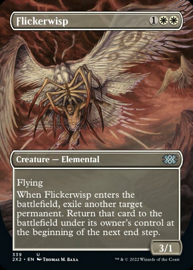 Flickerwisp (Borderless Alternate Art) [Double Masters 2022] | GrognardGamesBatavia