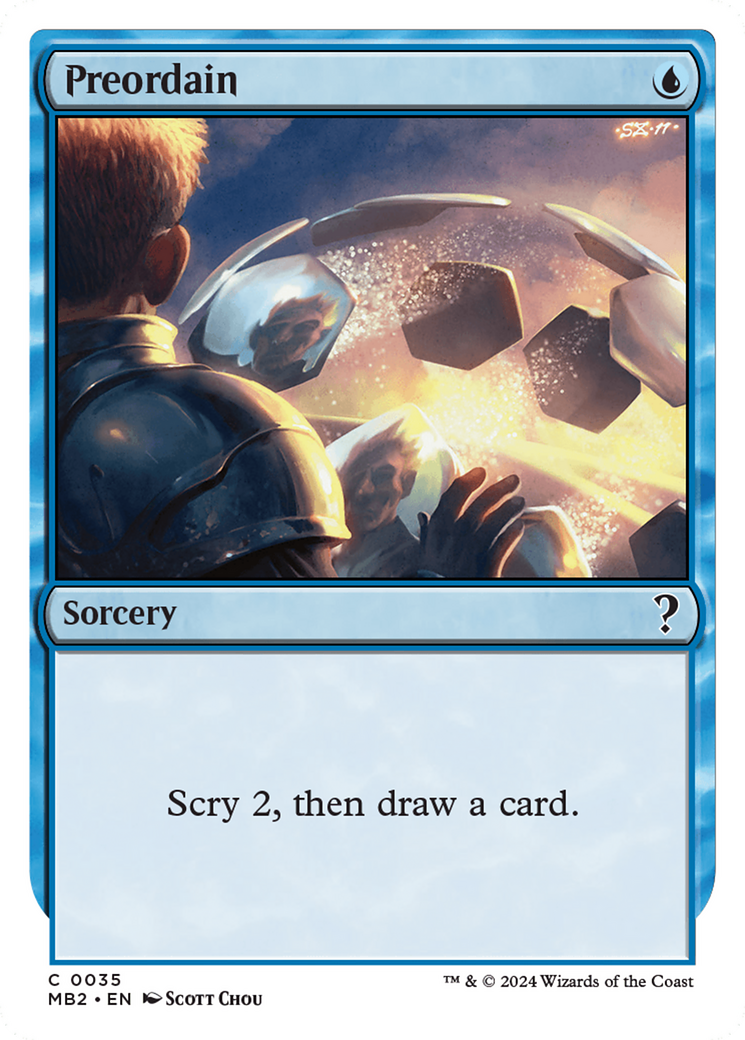 Preordain (White Border) [Mystery Booster 2] | GrognardGamesBatavia