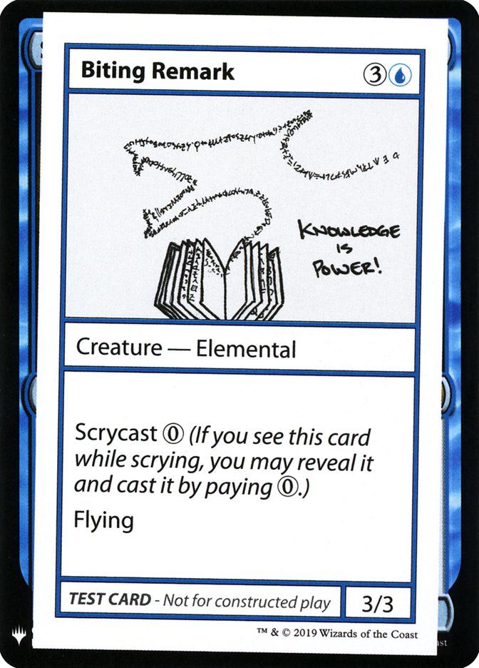 Biting Remark [Mystery Booster Playtest Cards] | GrognardGamesBatavia