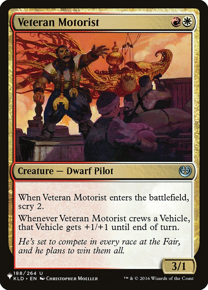 Veteran Motorist [The List] | GrognardGamesBatavia