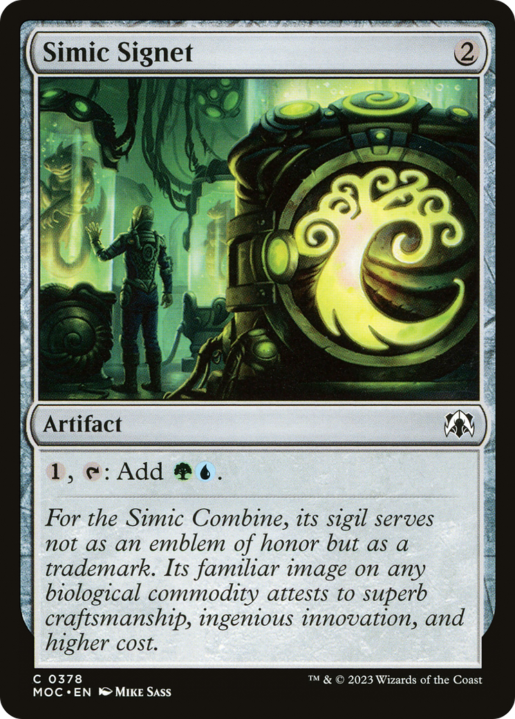 Simic Signet [March of the Machine Commander] | GrognardGamesBatavia