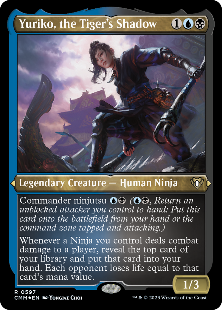 Yuriko, the Tiger's Shadow (Foil Etched) [Commander Masters] | GrognardGamesBatavia