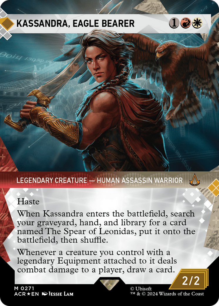 Kassandra, Eagle Bearer (Showcase) (Textured Foil) [Assassin's Creed] | GrognardGamesBatavia