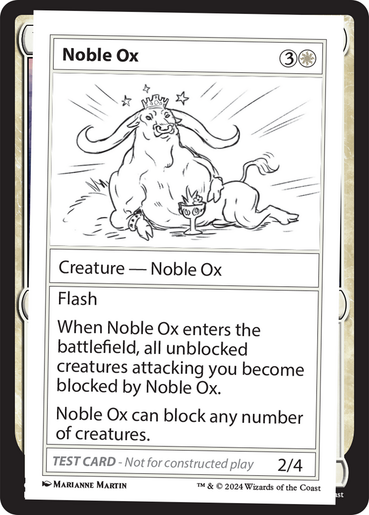 Noble Ox [Mystery Booster 2 Playtest Cards] | GrognardGamesBatavia