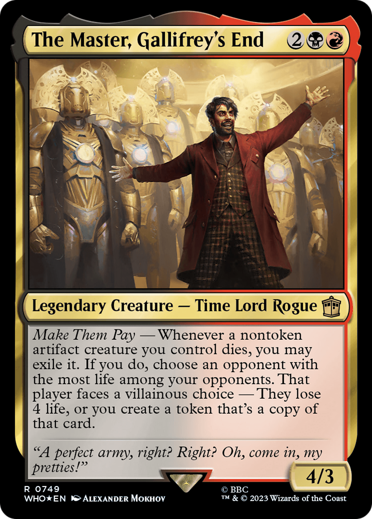 The Master, Gallifrey's End (Surge Foil) [Doctor Who] | GrognardGamesBatavia