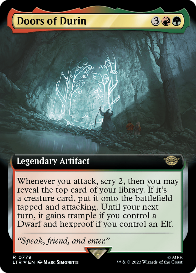 Doors of Durin (Extended Art) (Surge Foil) [The Lord of the Rings: Tales of Middle-Earth] | GrognardGamesBatavia