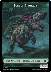 Fungus Dinosaur // Gnome Soldier Double-Sided Token [The Lost Caverns of Ixalan Tokens] | GrognardGamesBatavia