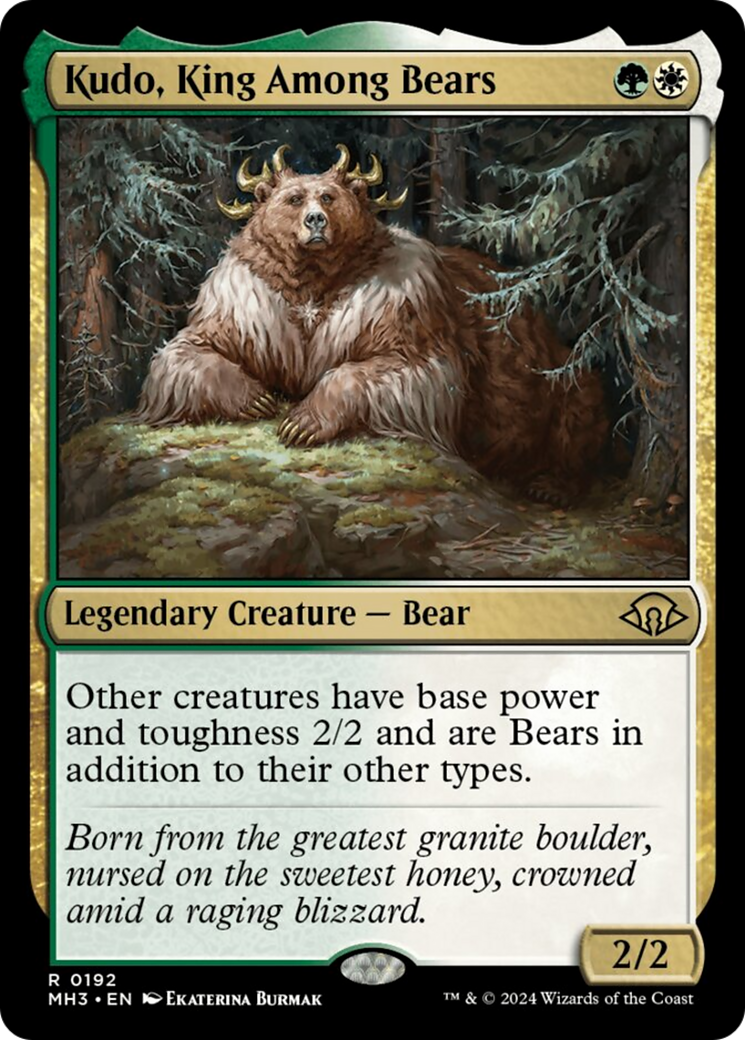 Kudo, King Among Bears [Modern Horizons 3] | GrognardGamesBatavia