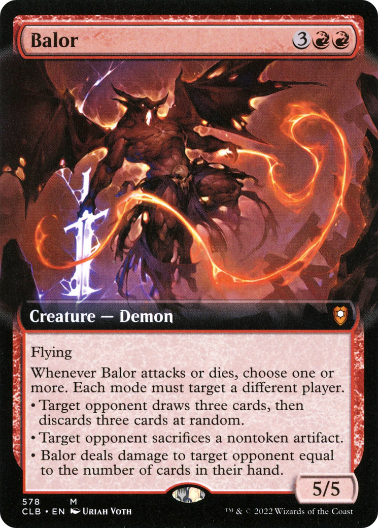 Balor (Extended Art) [Commander Legends: Battle for Baldur's Gate] | GrognardGamesBatavia