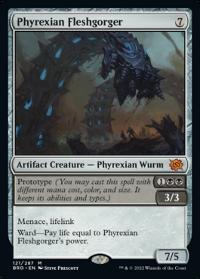 Phyrexian Fleshgorger (Promo Pack) [The Brothers' War Promos] | GrognardGamesBatavia