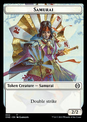 Rebel // Samurai Double-Sided Token [Phyrexia: All Will Be One Tokens] | GrognardGamesBatavia