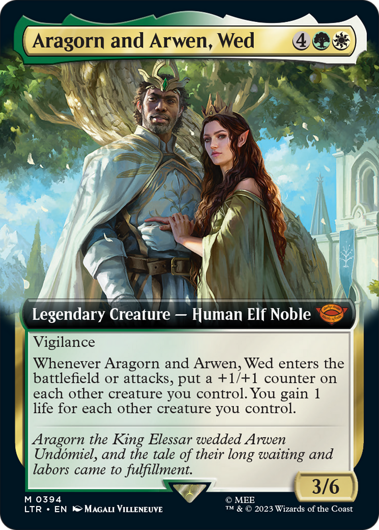 Aragorn and Arwen, Wed (Extended Art) [The Lord of the Rings: Tales of Middle-Earth] | GrognardGamesBatavia