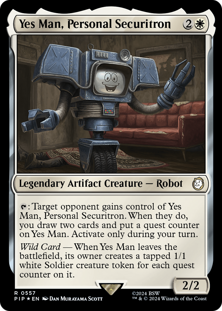 Yes Man, Personal Securitron (Surge Foil) [Fallout] | GrognardGamesBatavia