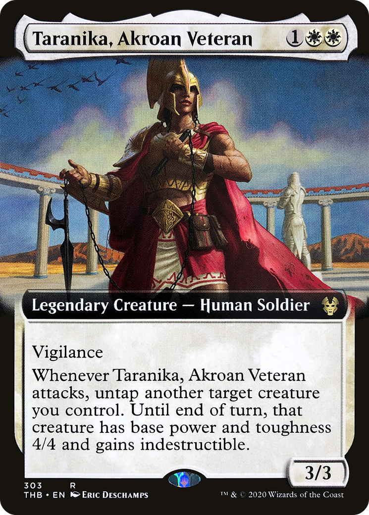 Taranika, Akroan Veteran (Extended Art) [Theros Beyond Death] | GrognardGamesBatavia