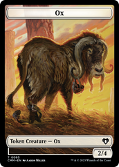 Phyrexian Golem // Ox Double-Sided Token [Commander Masters Tokens] | GrognardGamesBatavia