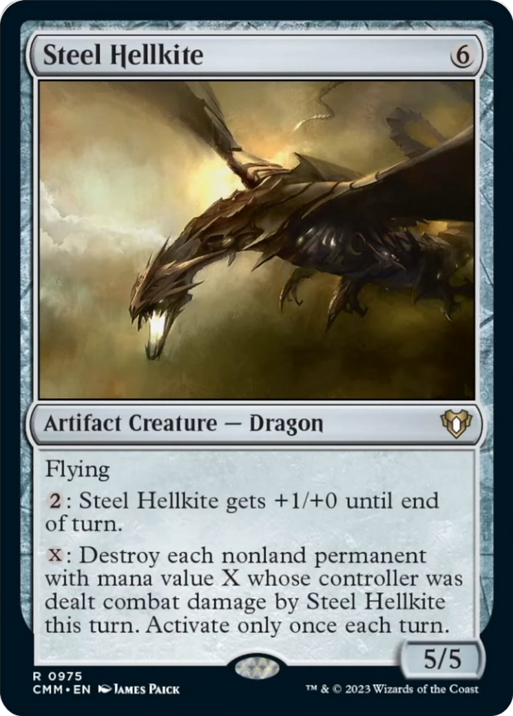 Steel Hellkite [Commander Masters] | GrognardGamesBatavia