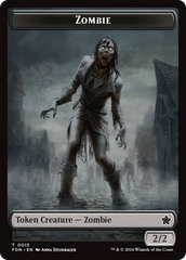 Faerie // Zombie Double-Sided Token [Foundations Tokens] | GrognardGamesBatavia