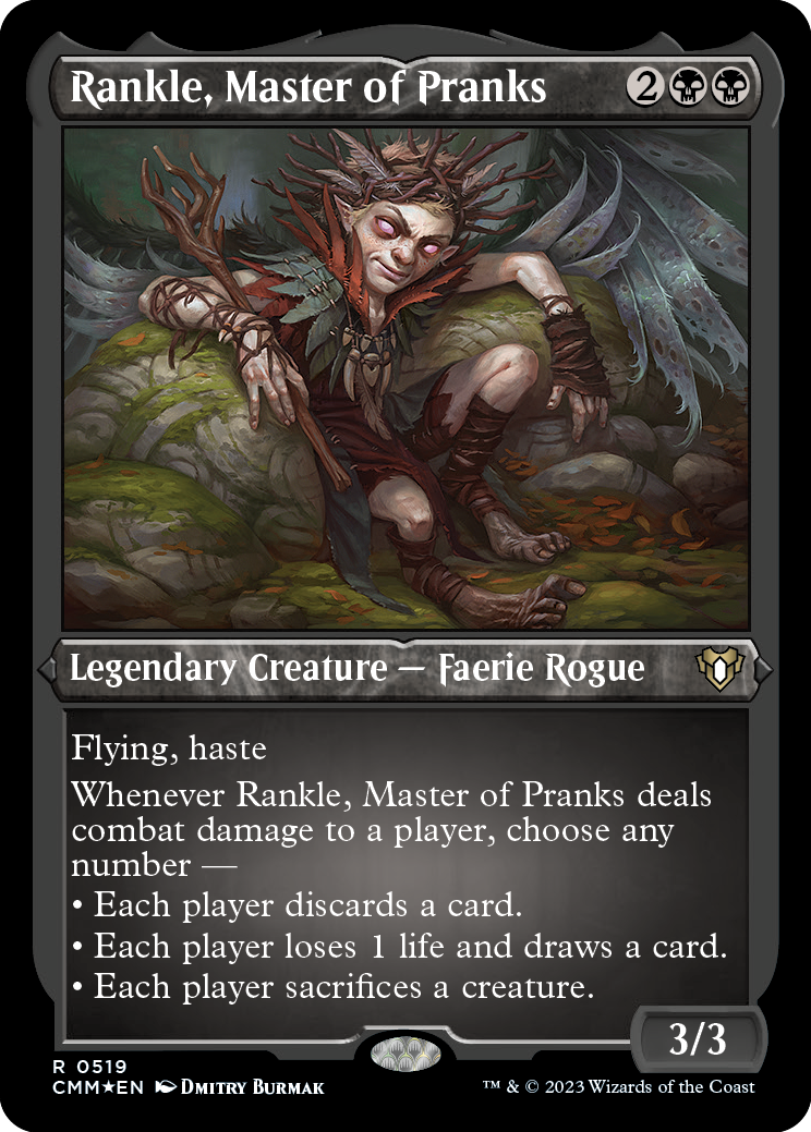 Rankle, Master of Pranks (Foil Etched) [Commander Masters] | GrognardGamesBatavia