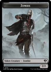 Zombie (0019) // Kor Soldier Double-Sided Token [Commander Masters Tokens] | GrognardGamesBatavia