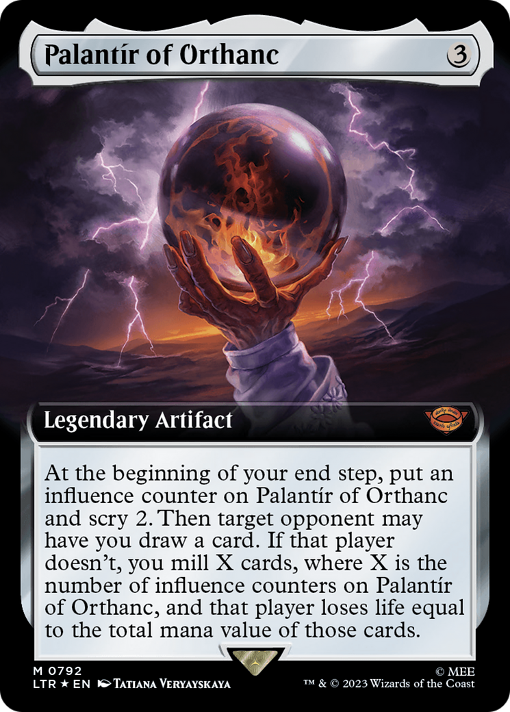 Palantir of Orthanc (Extended Art) (Surge Foil) [The Lord of the Rings: Tales of Middle-Earth] | GrognardGamesBatavia