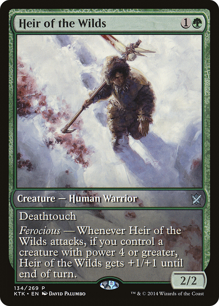 Heir of the Wilds (Game Day) (Extended Art) [Khans of Tarkir Promos] | GrognardGamesBatavia