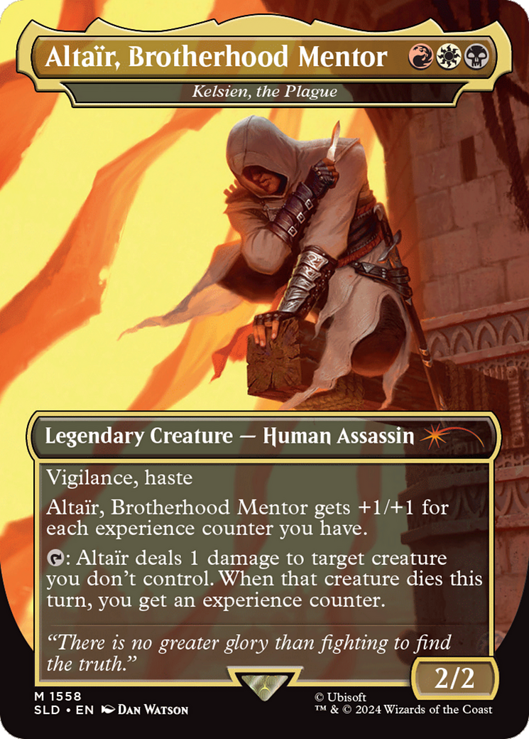 Altair, Brotherhood Mentor - Kelsien, the Plague (Rainbow Foil) [Secret Lair Drop Series] | GrognardGamesBatavia