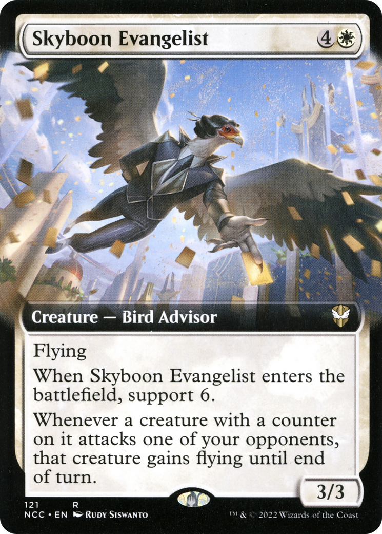 Skyboon Evangelist (Extended Art) [Streets of New Capenna Commander] | GrognardGamesBatavia