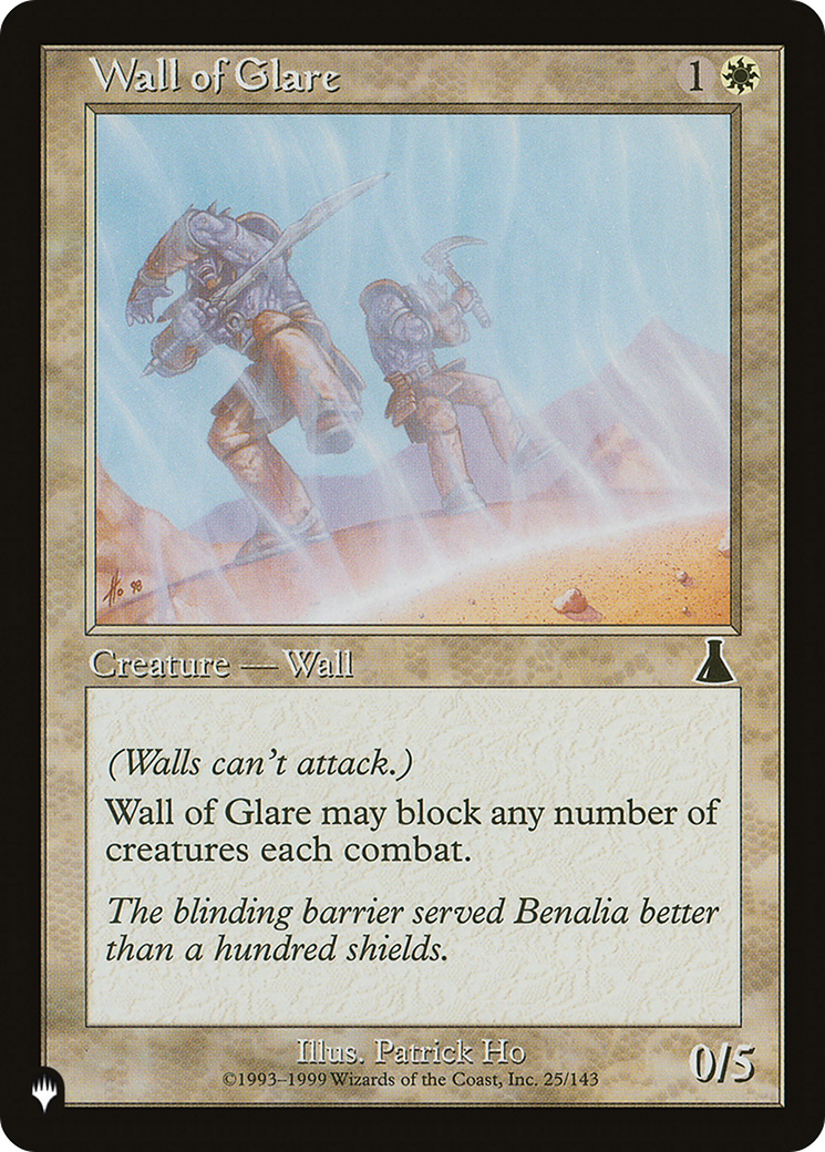 Wall of Glare [The List Reprints] | GrognardGamesBatavia