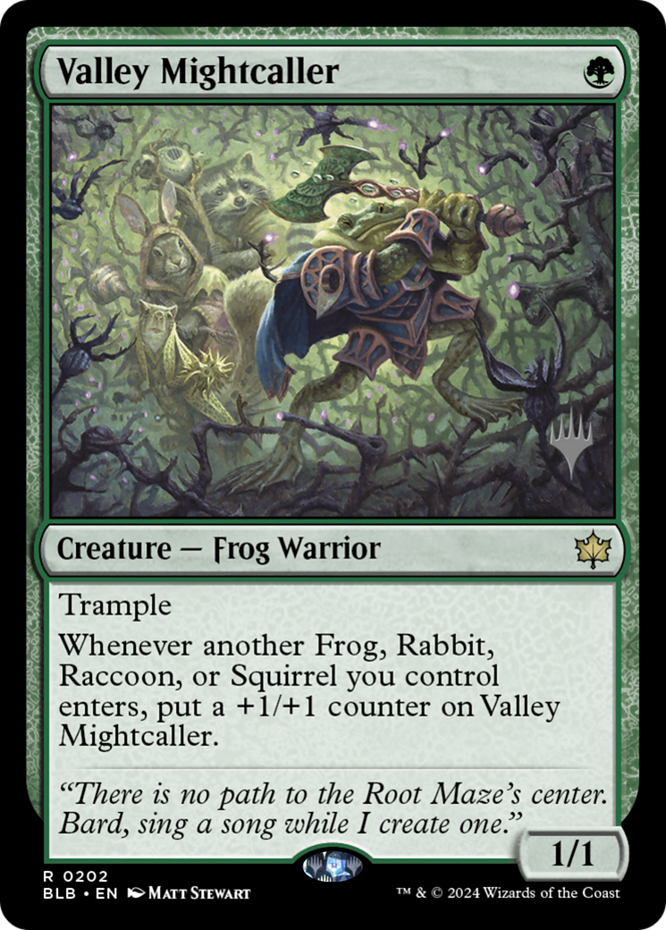Valley Mightcaller (Promo Pack) [Bloomburrow Promos] | GrognardGamesBatavia