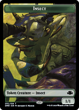 Insect Token [Dominaria Remastered Tokens] | GrognardGamesBatavia