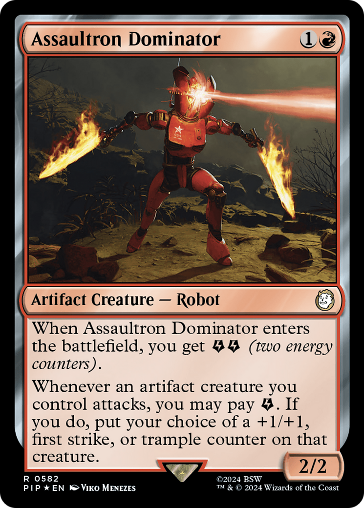 Assaultron Dominator (Surge Foil) [Fallout] | GrognardGamesBatavia