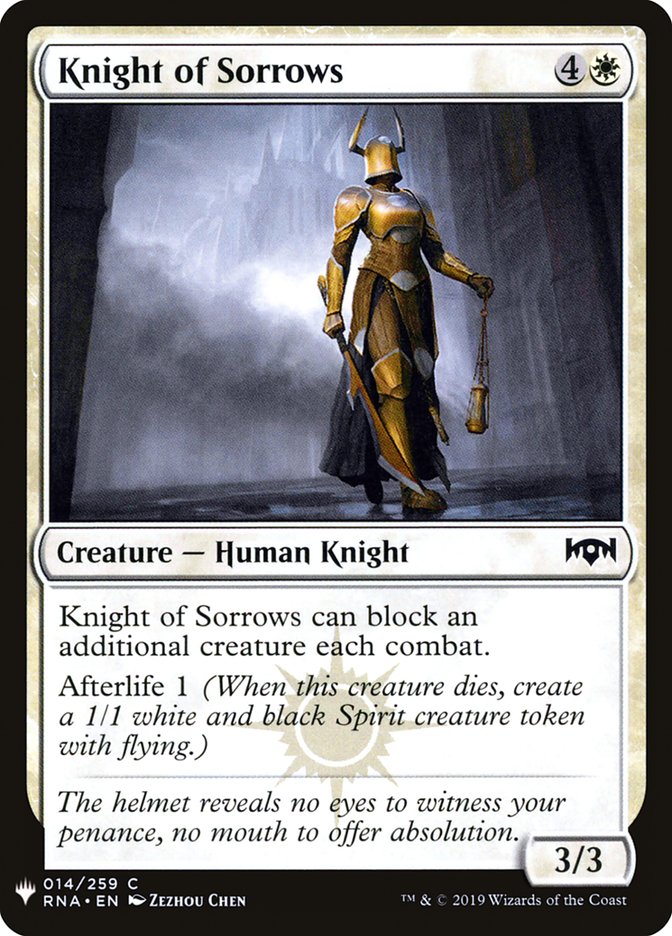 Knight of Sorrows [Mystery Booster] | GrognardGamesBatavia