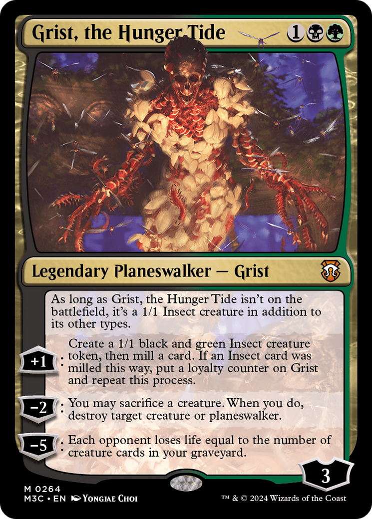 Grist, the Hunger Tide (Ripple Foil) [Modern Horizons 3 Commander] | GrognardGamesBatavia