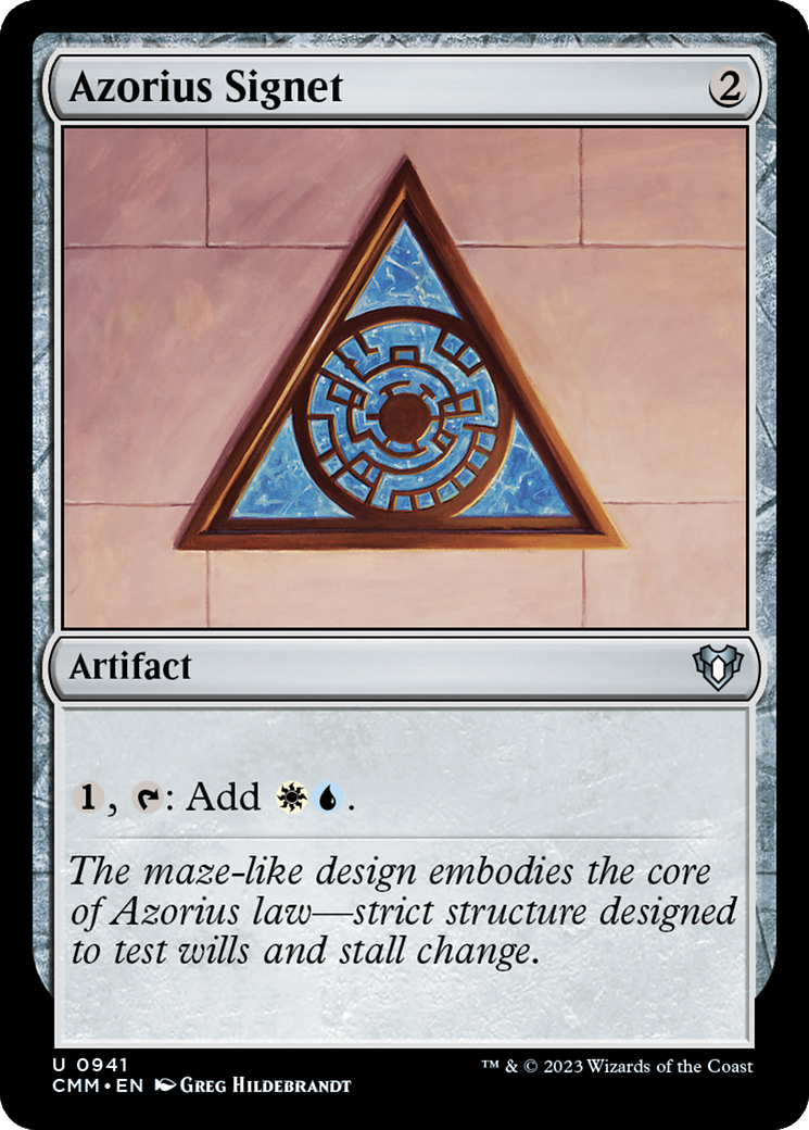 Azorius Signet [Commander Masters] | GrognardGamesBatavia