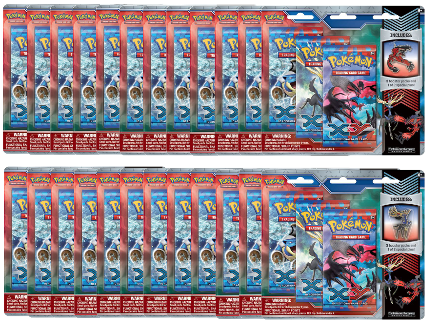 XY - 3-Pack Pin Blister Case (Xerneas & Yveltal) | GrognardGamesBatavia