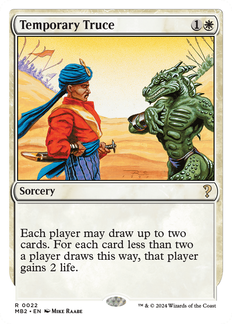 Temporary Truce (White Border) [Mystery Booster 2] | GrognardGamesBatavia