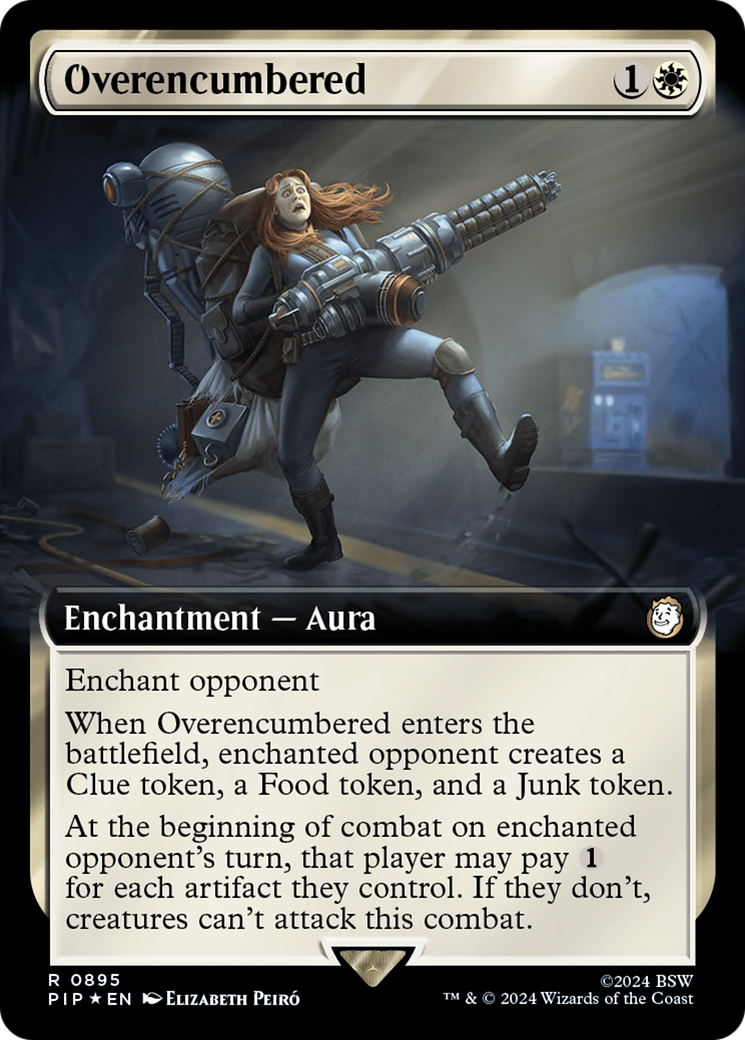 Overencumbered (Extended Art) (Surge Foil) [Fallout] | GrognardGamesBatavia