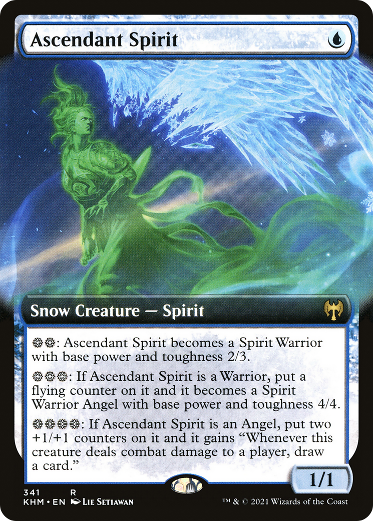 Ascendant Spirit (Extended Art) [Kaldheim] | GrognardGamesBatavia