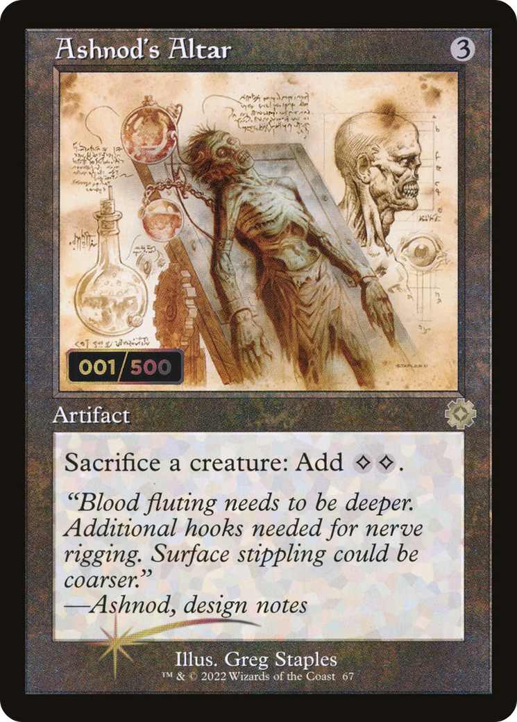 Ashnod's Altar (Retro Schematic) (Serial Numbered) [The Brothers' War Retro Artifacts] | GrognardGamesBatavia