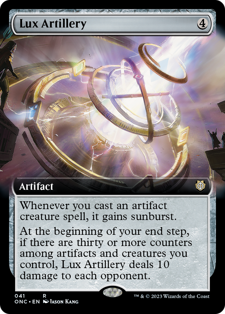 Lux Artillery (Extended Art) [Phyrexia: All Will Be One Commander] | GrognardGamesBatavia