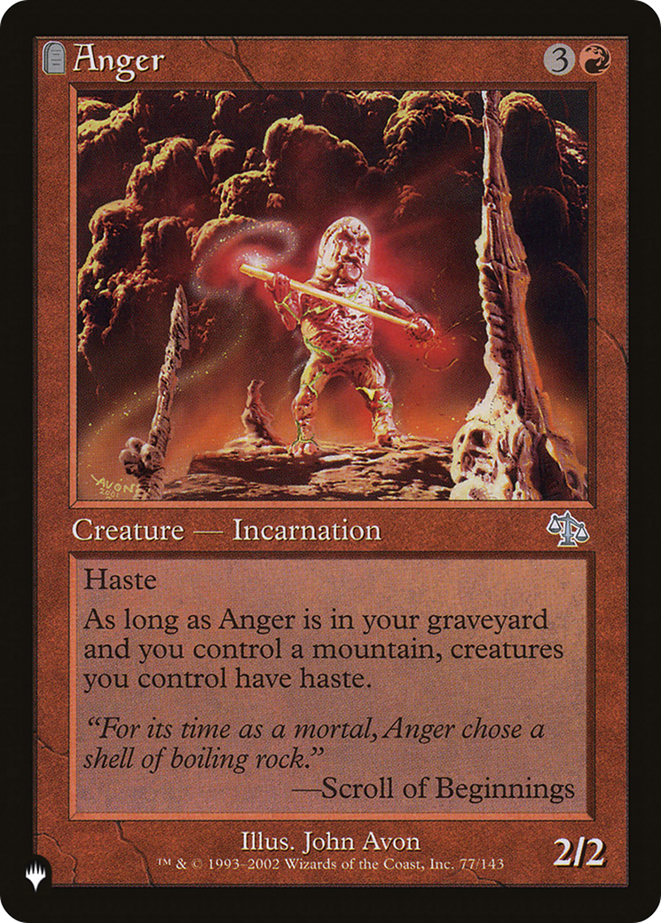 Anger (JUD) [The List Reprints] | GrognardGamesBatavia