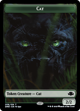 Zombie // Cat (008) Double-Sided Token [Dominaria Remastered Tokens] | GrognardGamesBatavia