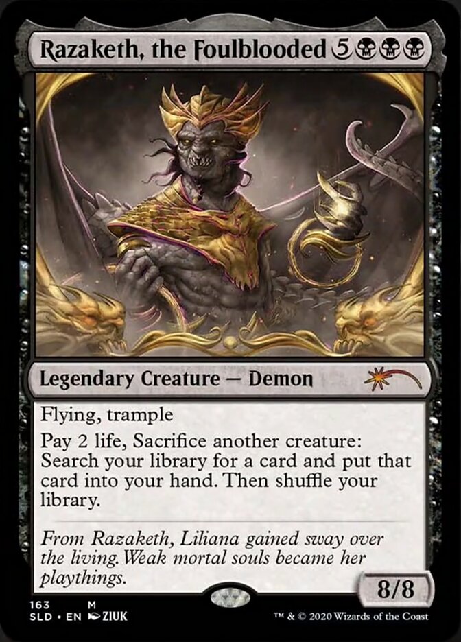 Razaketh, the Foulblooded (Foil Etched) [Secret Lair Drop Series] | GrognardGamesBatavia