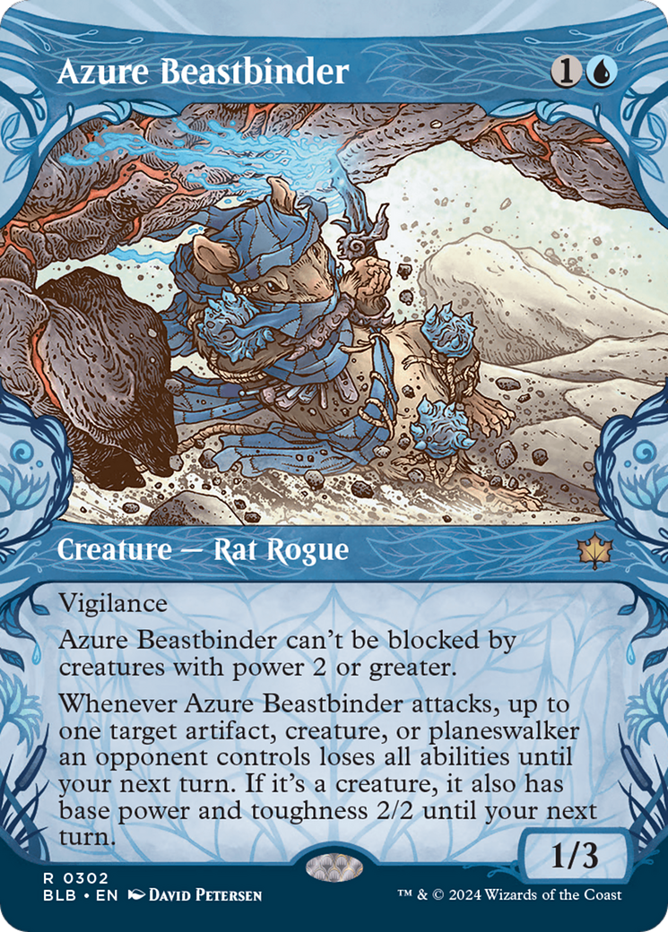 Azure Beastbinder (Showcase) [Bloomburrow] | GrognardGamesBatavia