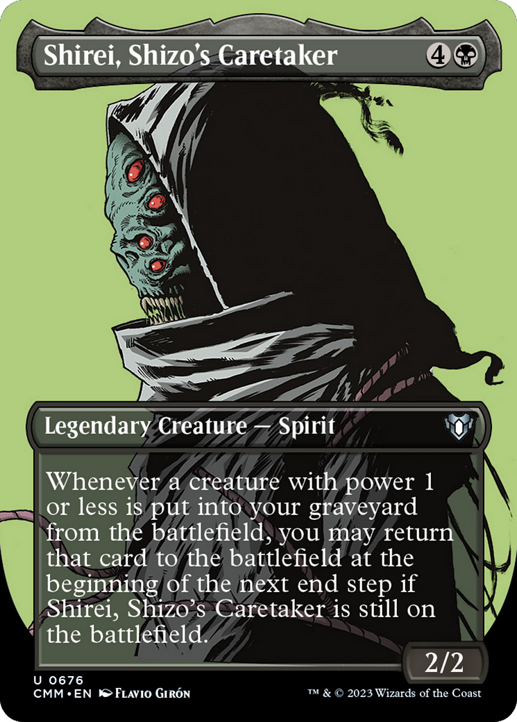 Shirei, Shizo's Caretaker (Borderless Profile) [Commander Masters] | GrognardGamesBatavia