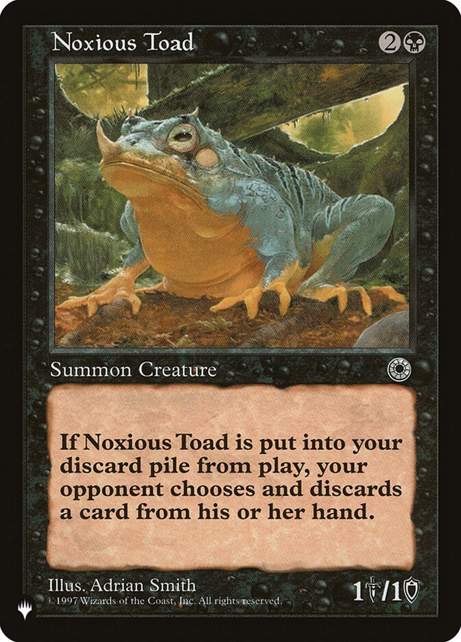 Noxious Toad [The List] | GrognardGamesBatavia