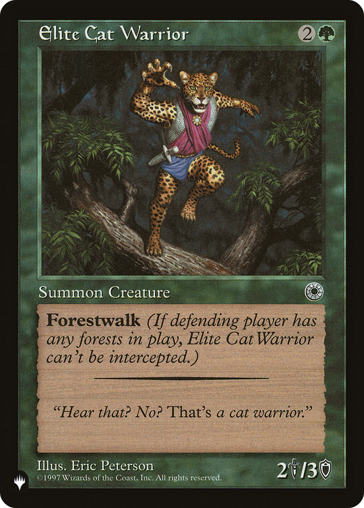 Elite Cat Warrior (Flavor Text) [The List Reprints] | GrognardGamesBatavia